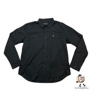 Monster Energy Button Up Shirt Mens XL Extra Large Long Sleeve Stretch Cotton